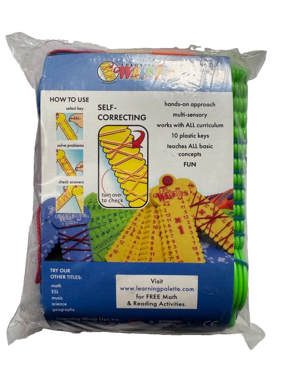 Learning Wrap-Ups Math Self Correcting Educational Manipulative Set Complete